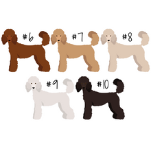 Load image into Gallery viewer, Standard Poodle Bezel Keychain - personalized
