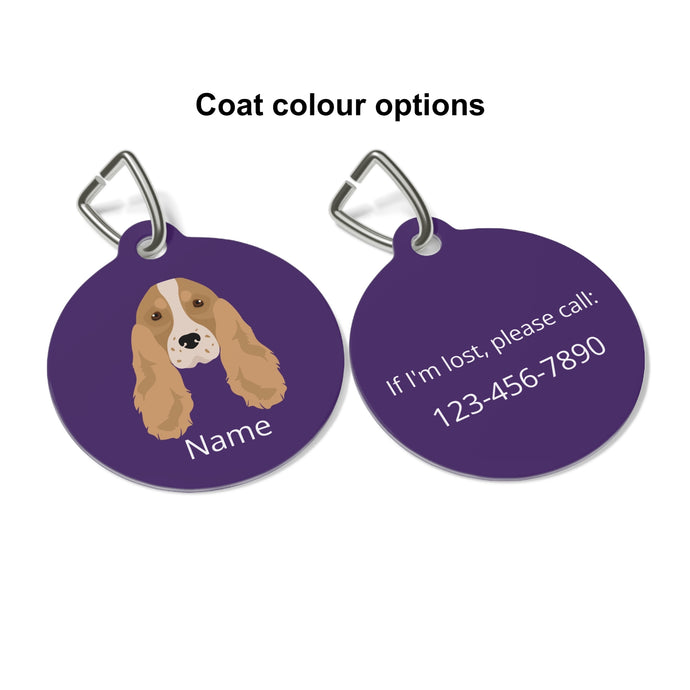 English Cocker Spaniel ID Pet Tag