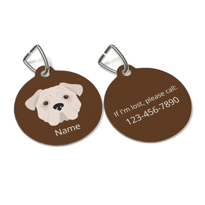 American Bulldog ID Pet Tag