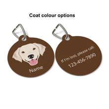 Load image into Gallery viewer, Goldador (Golden Retriever/Labrador Retriever mix) ID Pet Tag
