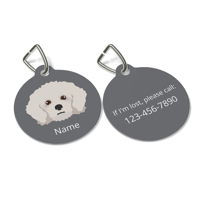 Bichon Frise ID Pet Tag
