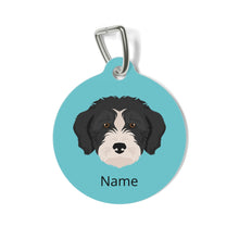 Load image into Gallery viewer, Bordoodle (Border Collie/Poodle mix) ID Pet Tag
