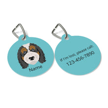 Load image into Gallery viewer, Aussiedoodle (Australian Shepherd/Poodle mix) ID Pet Tag

