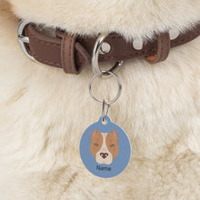 Load image into Gallery viewer, American Staffordshire Terrier (cropped ears) ID Pet Tag
