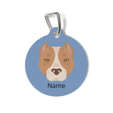 Load image into Gallery viewer, American Staffordshire Terrier (cropped ears) ID Pet Tag
