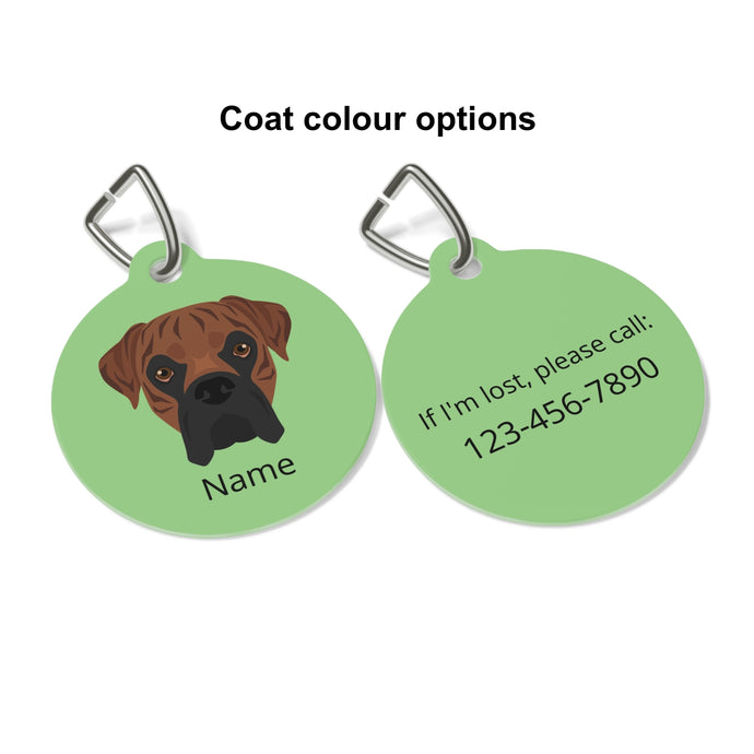 Boxer ID Pet Tag