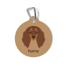 Load image into Gallery viewer, Dachshund (longhaired) ID Pet Tag
