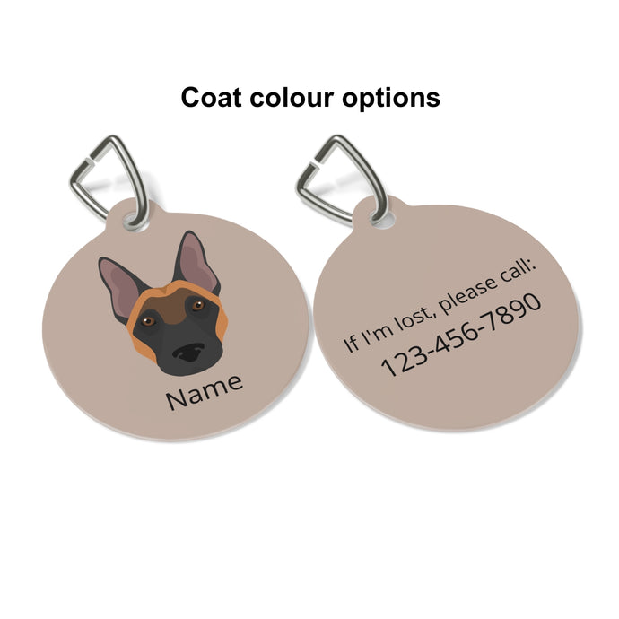 Belgian Malinois ID Pet Tag