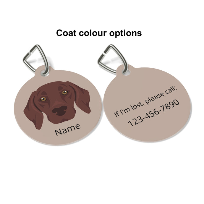 German Shorthaired Pointer ID Pet Tag