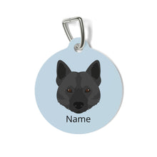Load image into Gallery viewer, Black Norwegian Elkhound ID Pet Tag
