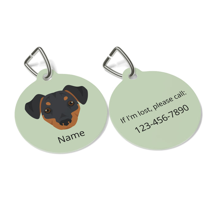 Chiweenie (Chihuahua/Dachshund mix) ID Pet Tag