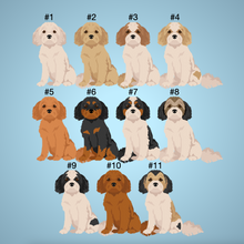 Load image into Gallery viewer, Cavachon (Cavalier/Bichon mix) Vinyl Sticker Set
