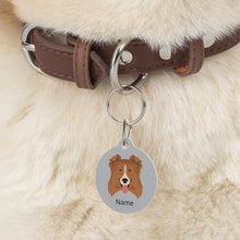Load image into Gallery viewer, Rough Collie ID Pet Tag
