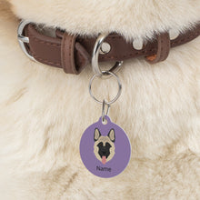 Load image into Gallery viewer, German Shepherd (longhaired) ID Pet Tag
