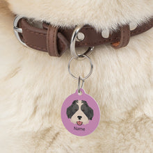 Load image into Gallery viewer, Bernedoodle (Bernese/Poodle mix) ID Pet Tag
