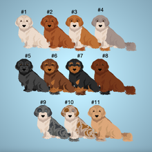 Load image into Gallery viewer, Doxiepoo (Dachshund/Poodle mix) key wristlet
