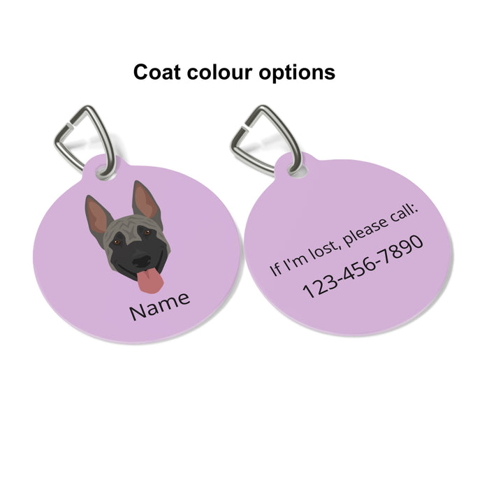 Dutch Shepherd ID Pet Tag