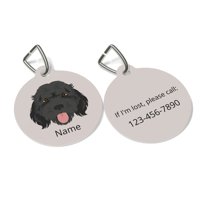 Cockapoo (Cocker Spaniel/Poodle mix) ID Pet Tag