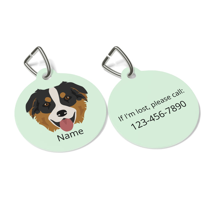 Australian Shepherd ID Pet Tag