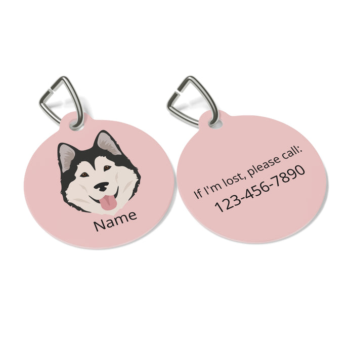 Alaskan Malamute ID Pet Tag