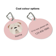Load image into Gallery viewer, English Bulldog ID Pet Tag
