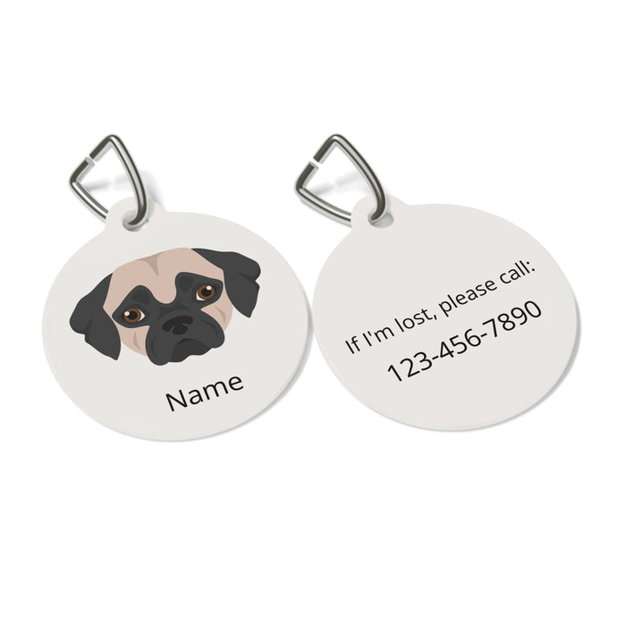Chug (Chihuahua/Pug mix) ID Pet Tag