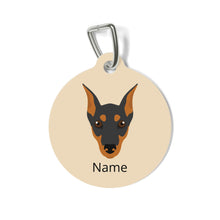 Load image into Gallery viewer, German Pinscher (cropped ears) ID Pet Tag
