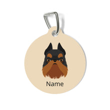 Load image into Gallery viewer, Brussels Griffon (cropped ears) ID Pet Tag
