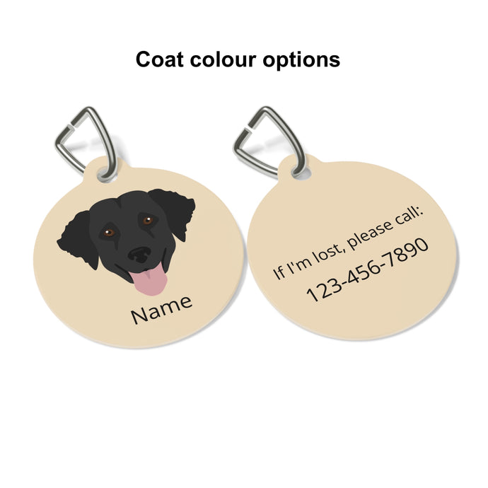 Curly Coated Retriever ID Pet Tag