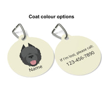 Load image into Gallery viewer, Bouvier des Flandres (cropped ears) ID Pet Tag
