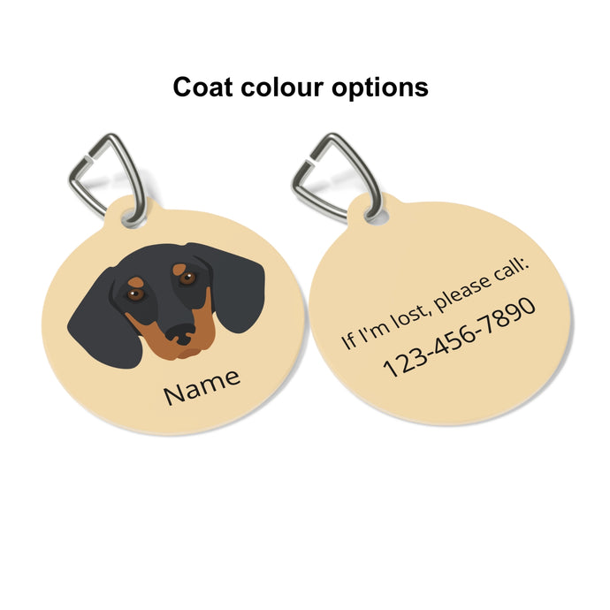 Dachshund (smooth coat) ID Pet Tag