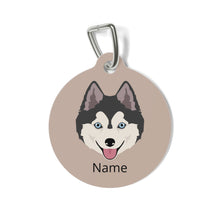 Load image into Gallery viewer, Pomsky (Pomeranian/Husky mix) ID Pet Tag
