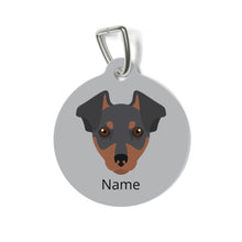 Load image into Gallery viewer, Miniature Pinscher (tipped ears) ID Pet Tag
