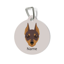 Load image into Gallery viewer, Miniature Pinscher (cropped ears) ID Pet Tag
