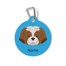 Load image into Gallery viewer, Shih Poo (Shih Tzu/Poodle mix) ID Pet Tag
