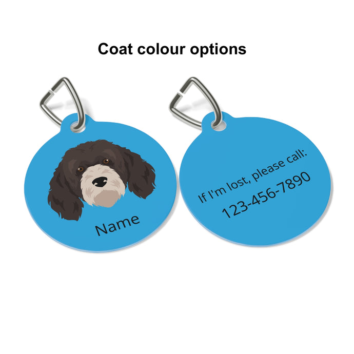Portuguese Water Dog ID Pet Tag