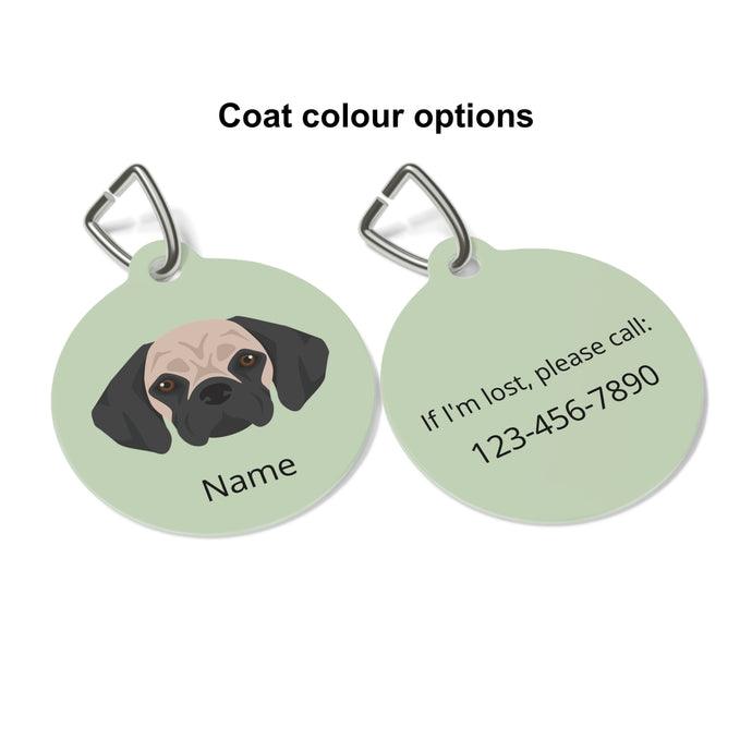 Puggle ID Pet Tag