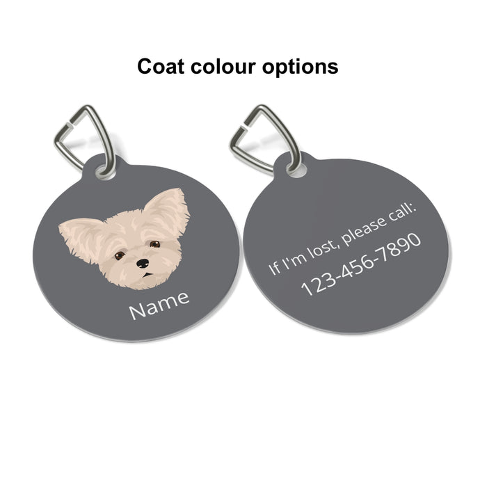 Pomapoo (Pomeranian/Poodle mix) ID Pet Tag