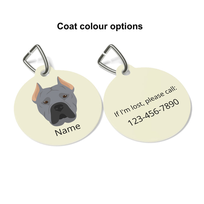 Presa Canario (cropped ears) ID Pet Tag