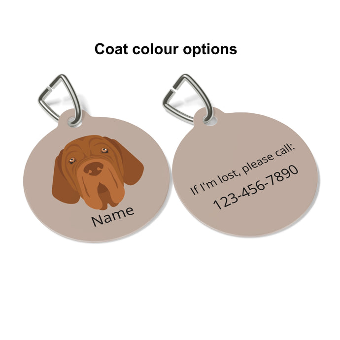 Neapolitan Mastiff ID Pet Tag