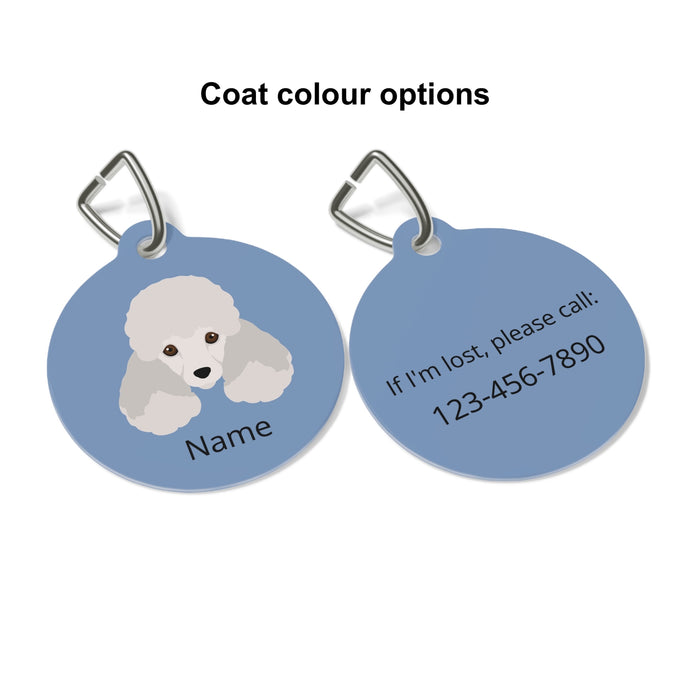 Miniature Poodle ID Pet Tag
