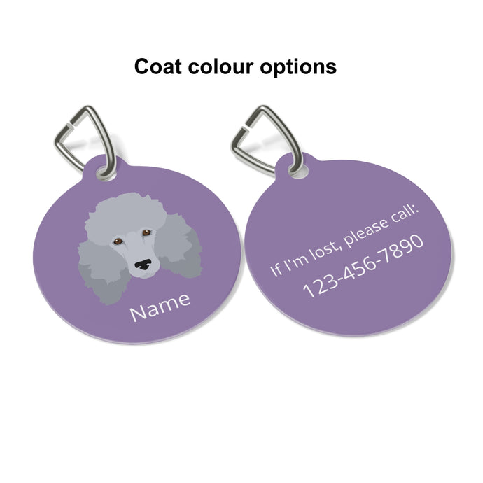 Standard Poodle ID Pet Tag