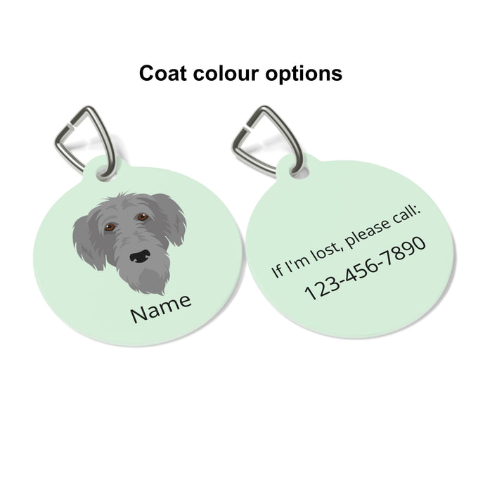 Irish Wolfhound ID Pet Tag