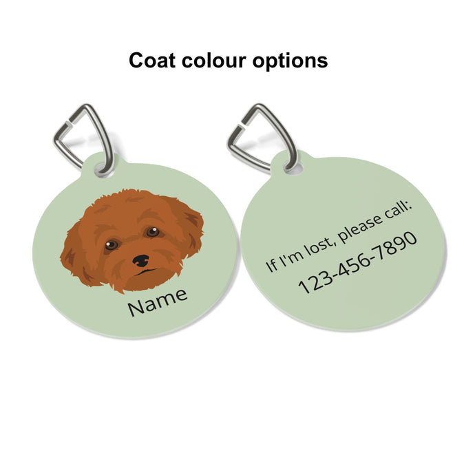 Toy Poodle ID Pet Tag