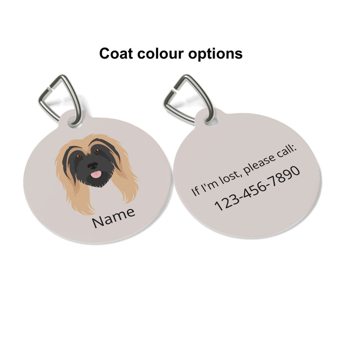 Tibetan Terrier ID Pet Tag
