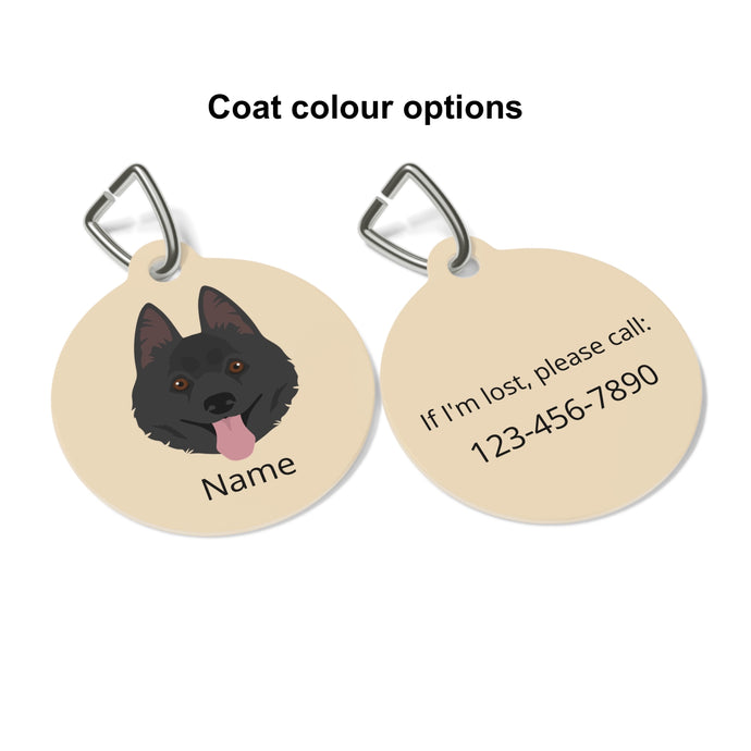 Schipperke ID Pet Tag