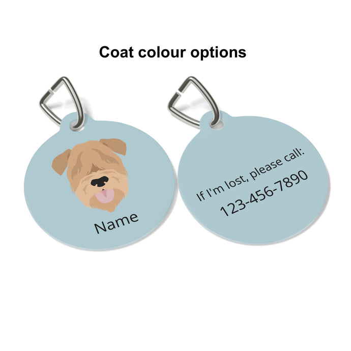 Soft Coated Wheaten Terrier ID Pet Tag