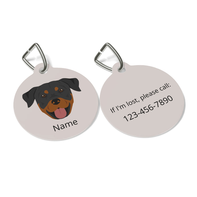 Rottweiler ID Pet Tag