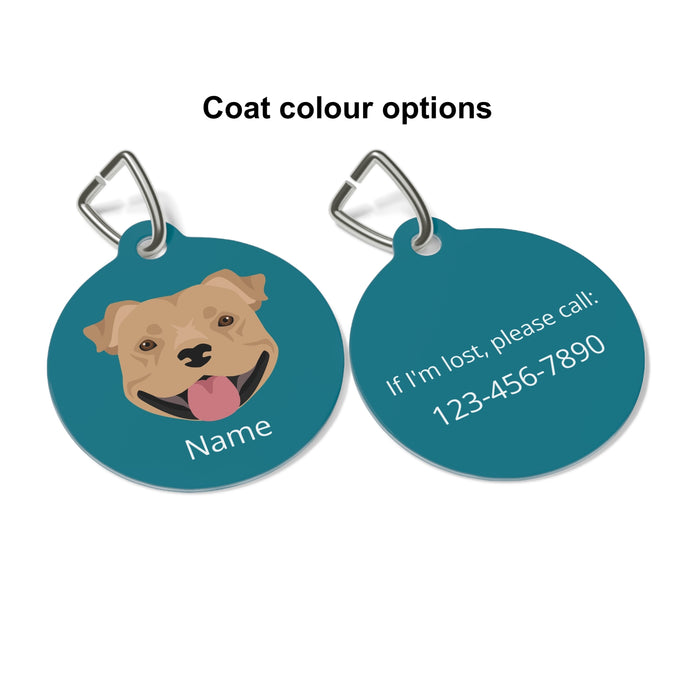 Staffordshire Bull Terrier ID Pet Tag