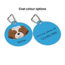 Load image into Gallery viewer, Shih Poo (Shih Tzu/Poodle mix) ID Pet Tag
